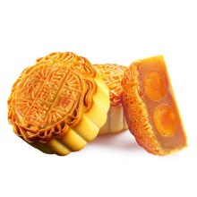 广州酒家双黄白莲蓉广式蛋黄月饼福双星中秋送礼礼盒团购福利680g