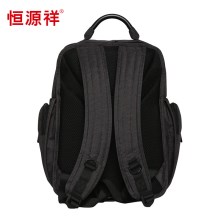 恒源祥（HYX）经典商务双肩背包 黑色/灰色/咖啡色