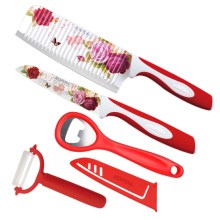 科耐尔不粘烤花波纹刀