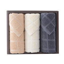 洁丽雅毛巾礼盒 吸水纯棉面巾3条装