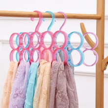 多功能圈圈居家衣架丝巾领带收纳挂架腰带丝巾架围巾架挂皮带架子