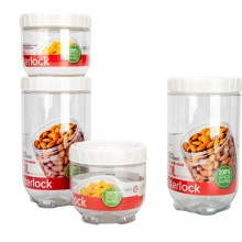 乐扣乐扣(lock&lock)储物罐 冰箱侧门塑料收纳罐 四件套 INTERLOCK INL301S001