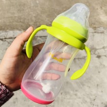 感温绿350ml十字孔送1奶嘴